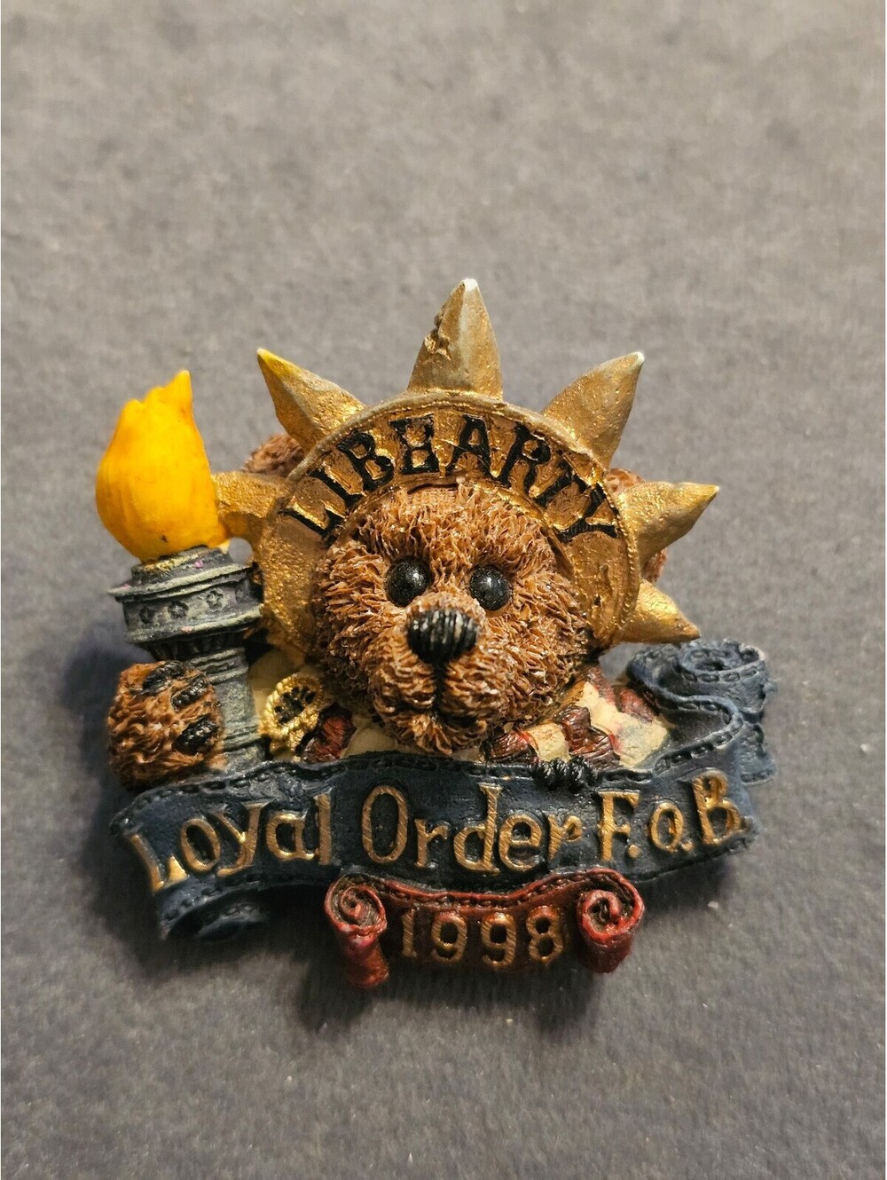 Boyds Bears Liberty Bear Brooch
